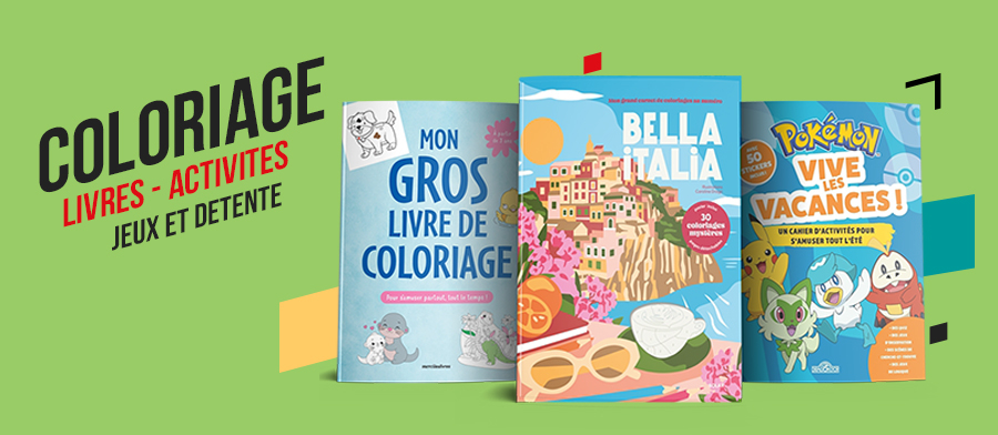 livres de coloriage et agendas