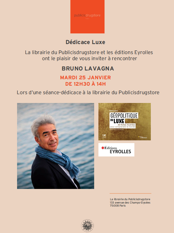 Signature Bruno Lavagna - Librairie du Publicisdrugstore